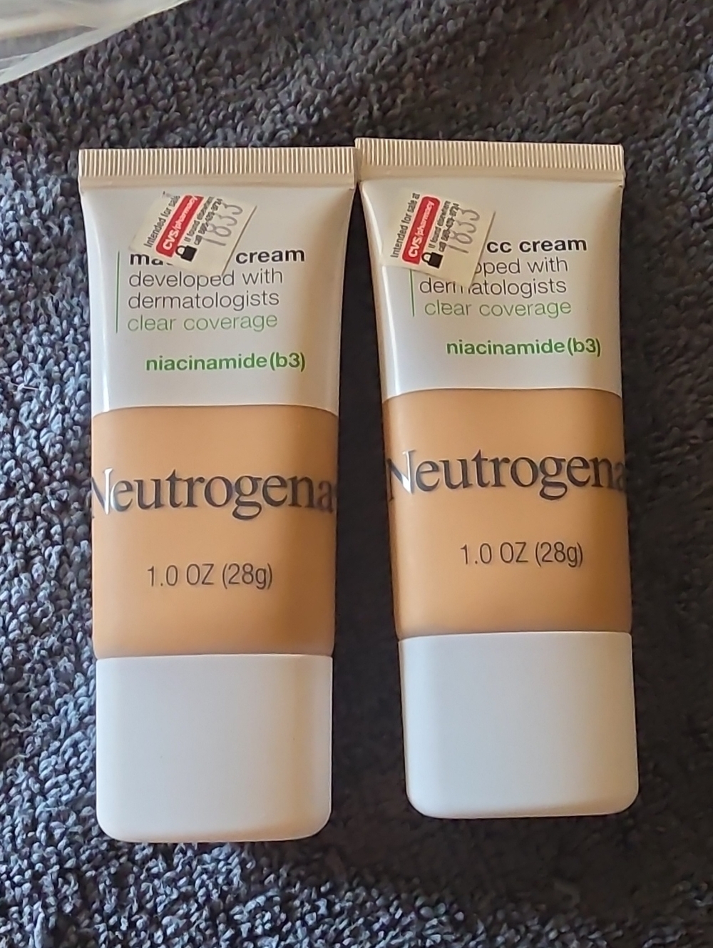 Two Neutrogena CC Cream WHEAT SHADE